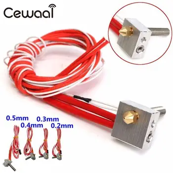 

CEWAAL Assembly Extruder Hot End Kit For Prusa i3 3D Printer MK8 0.2/0.3/0.4/0.5mm DIY 3d Printer Parts Supplies