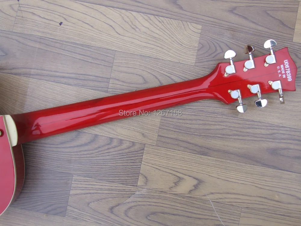 Bigsby стиль хвостовый полый корпус электрическая Джаз гитара Бесплатная доставка