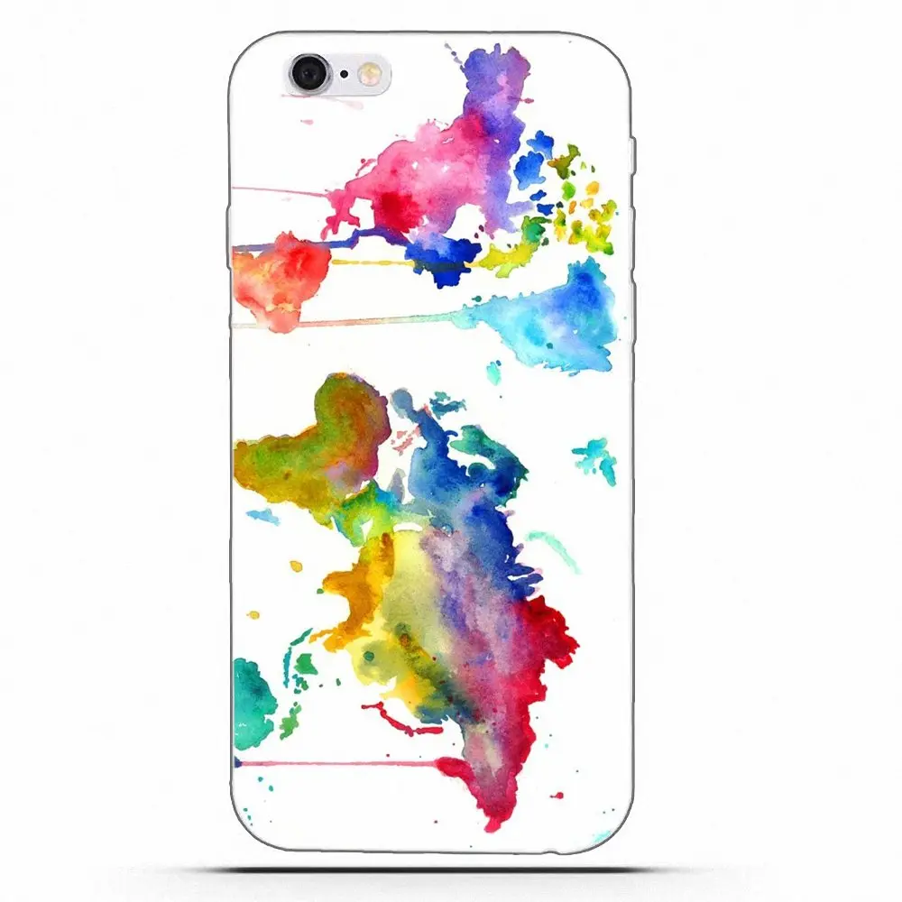 Уникальная цветная карта мира в винтажном стиле для Huawei G7 Y6 II Y7 Xiaomi Redmi Note 2 3 5 Mi 4 4C 4I