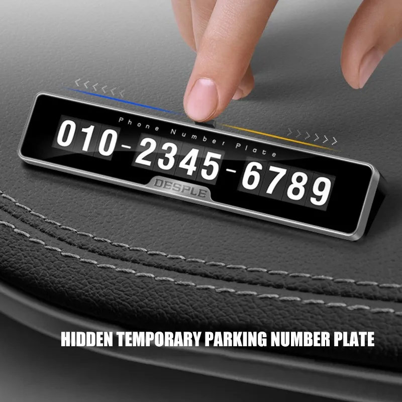 Car Luminous Magnetic Puzzle Temporary Telephone Number Parking Card Phone Number Parking Plate Stop Sign