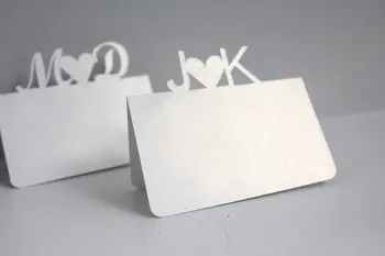 

Custom Initial tented place cards wedding place card number Seating Reception, Escort markers
