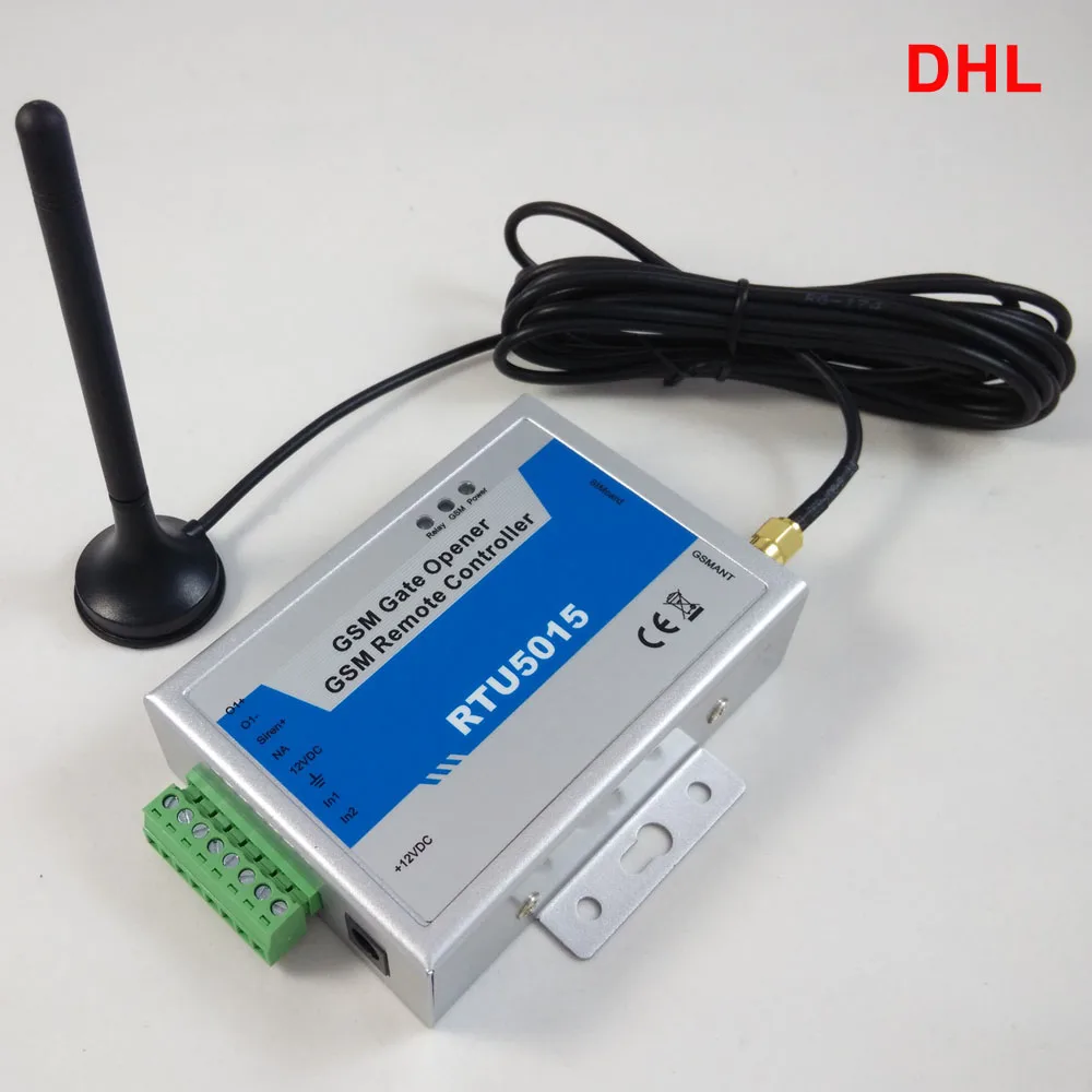 2 Digital Input / 1 Relay Output RTU5015 GSM Relay SMS call remote controller ON/OFF gate opener (No power adapter included) app 2 Digital Input / 1 Relay Output RTU5015 GSM Relay SMS call remote controller ON/OFF gate opener (No power adapter included) app