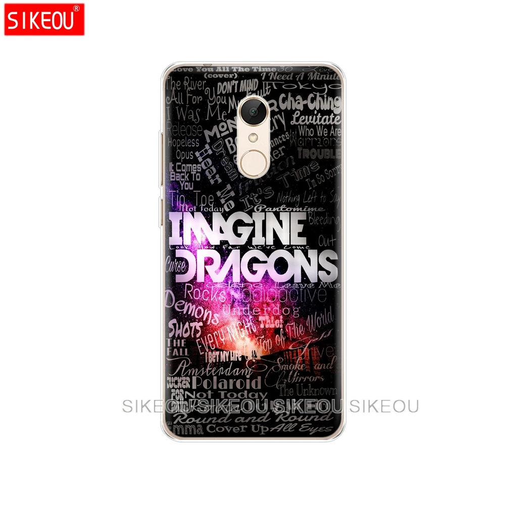 Силиконовый чехол для телефона Xiaomi redmi 5 4 1s 2 3 3s pro PLUS note 4X 4A 5A imagine dragons night