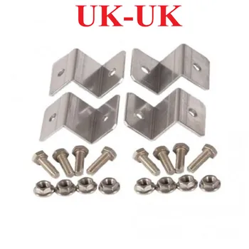 

4pcs/set Metal Solar Panel Mounting Bracket Set Z-shaped Aluminum Roof Bracket Carvan Solar System installation accessories