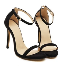 Marke ZA R 2016 hochzeit sandalen high heels pumps sommer T-bühne sexy hochzeit schuhe für party sandalen Peep Toe Schnalle falle