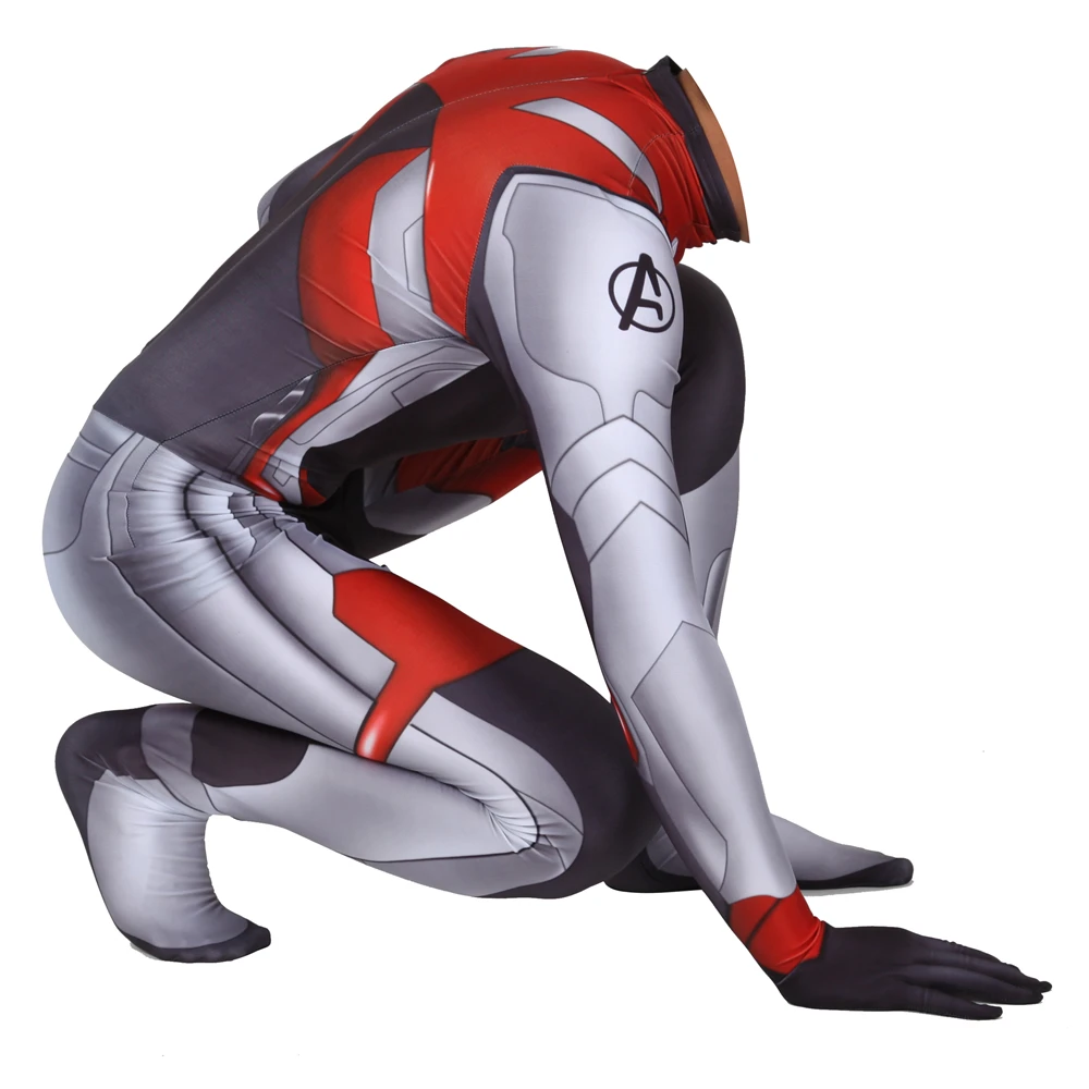 Avengers Endgame Quantum Realm Cosplay Costume Superhero Captain America Tights Marvel Zentai Bodysuit Suit Jumpsuits
