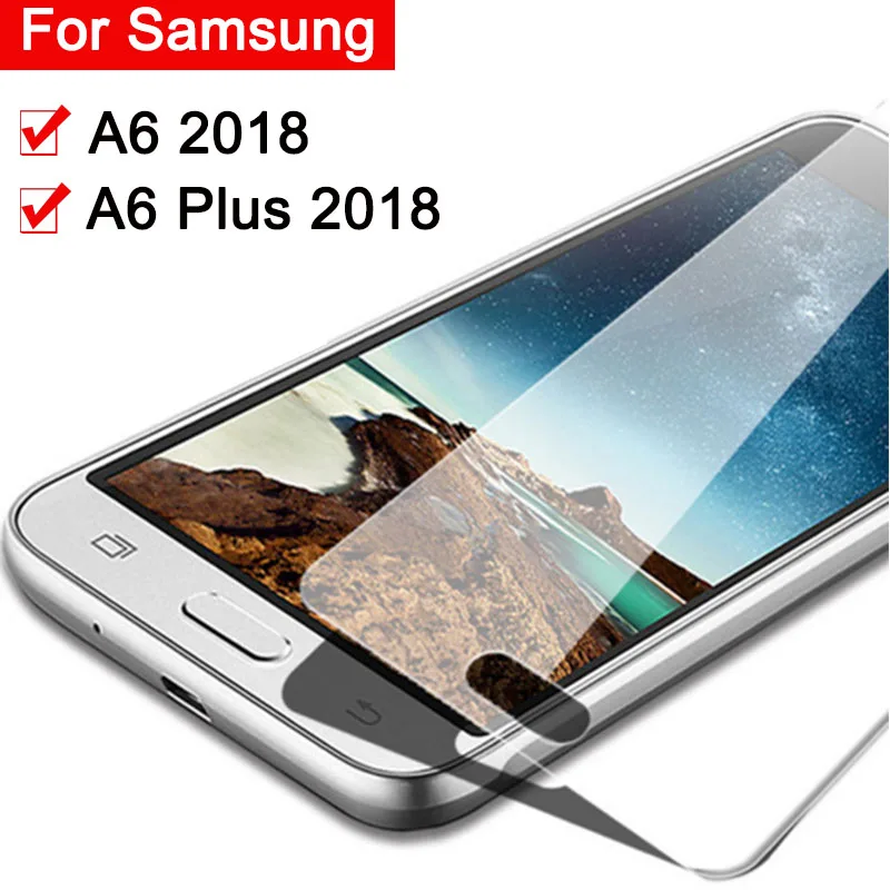 Защитное стекло для Samsung A6 Plus 2018 закаленное Защита экрана Galaxy A 6 A6Plus полная защита