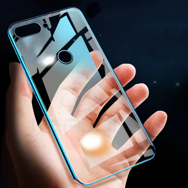 

For Huawei Honor 7C Case honor 7c pro case Soft TPU Silicon Cover Luxury Colorful Transparent Cover for Huawei Honor 7C/7C Pro