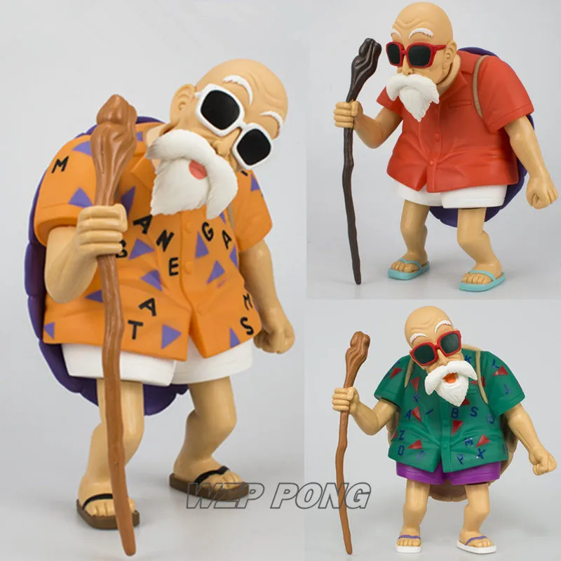 

25cm Dragon Ball Z Master Roshi Figurine Dolls Toys PVC Kame Sennin Head Movable Joint Action Figure Collectible Model Toy