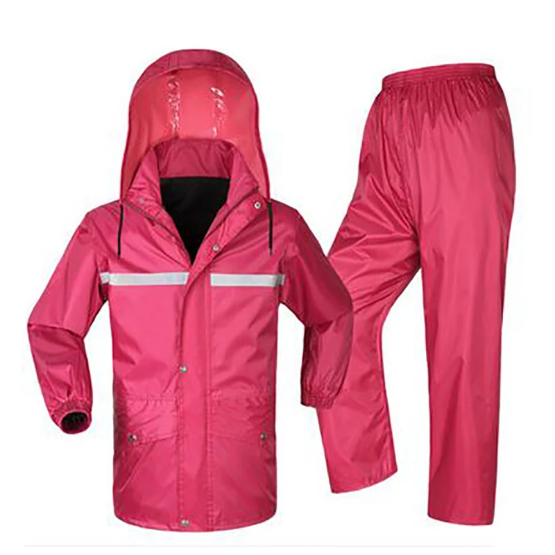 Motorcycle waterproof raincoat jacket reflective rain sets suits double layer moto Electric bicycle Rain clothing