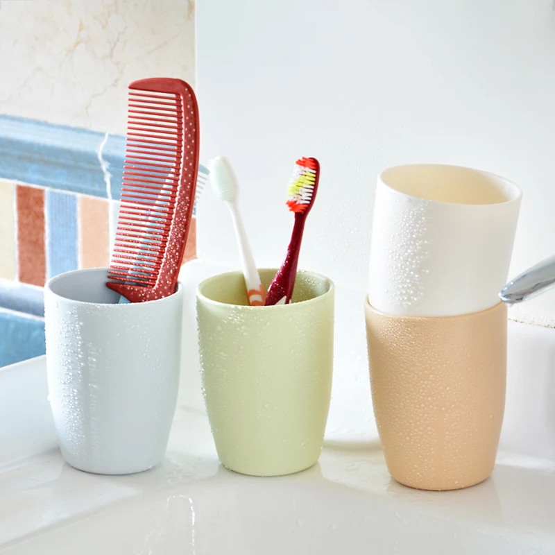 WCIC Simple Style Toothbrush Holder Cup Toothpaste Cups Toothbrush Cup