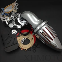 Aftermarket free shipping motorcycle parts Harley Dyna Electra Glide FLHX Road King Air Cleaner intake for 2008-2012 CHROME