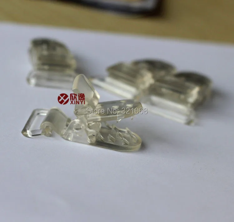 

Transparent color 60 PCS KAM Plastic Clip Plastic Pacifier Clip Soother Clips For Baby 20 mm