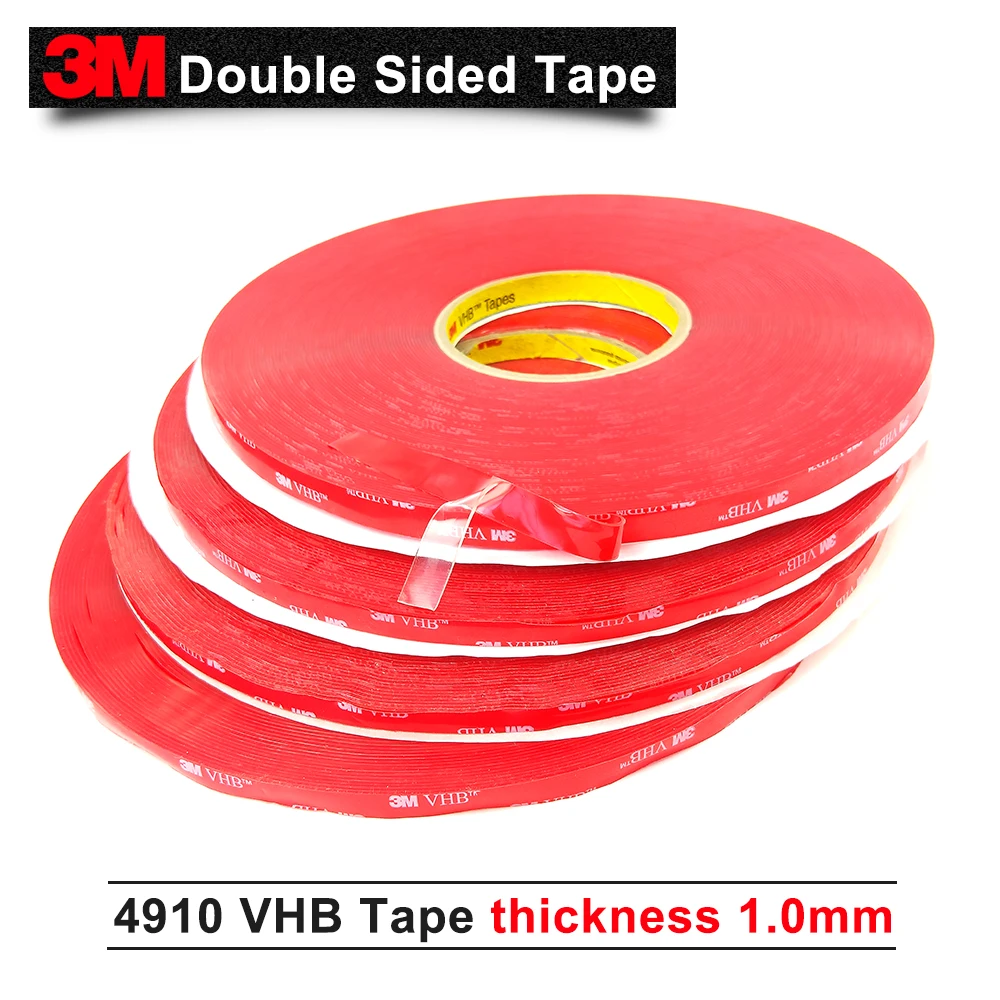 Buy 3M brand tape 4910 VHB double sided tape clear transparent acrylic VHB 1mm