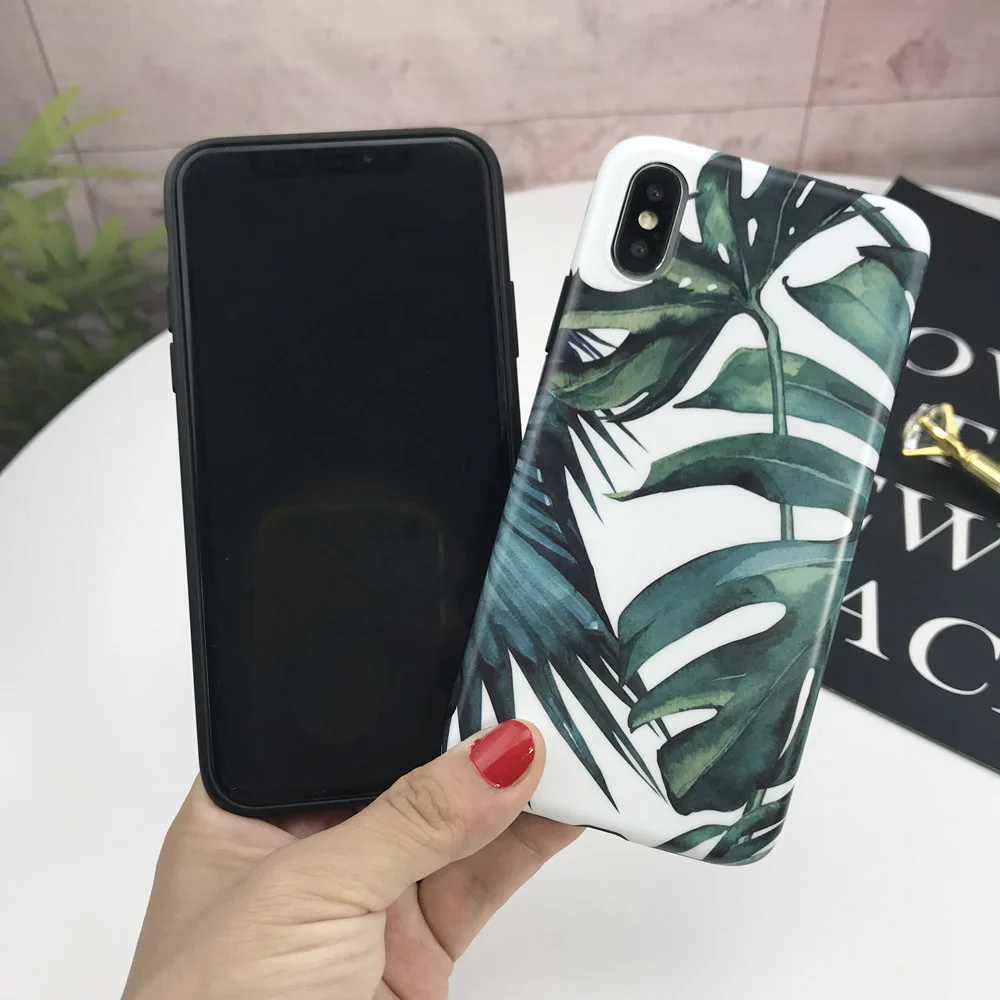 Силиконовый чехол для iphone X XR XS Max чехол для iphone 8, 7, 6, 6S Plus, X XS чехол для Max XR класса люкс узором из цветов и листьев масло на заднюю панель с изображением флага США