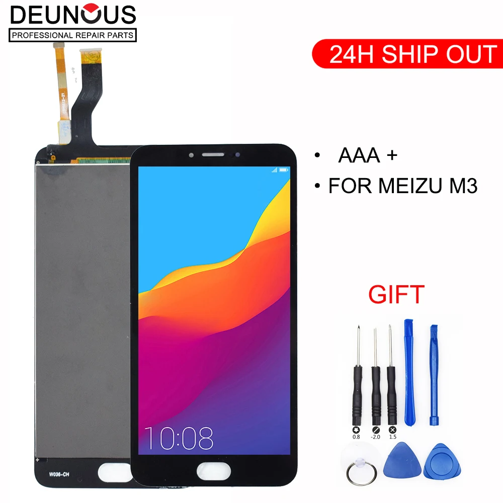 Новый ЖК дисплей 5 дюйма для Meizu M3 Note M681 M681C M681M M681Q M681H с дигитайзером и сенсорным