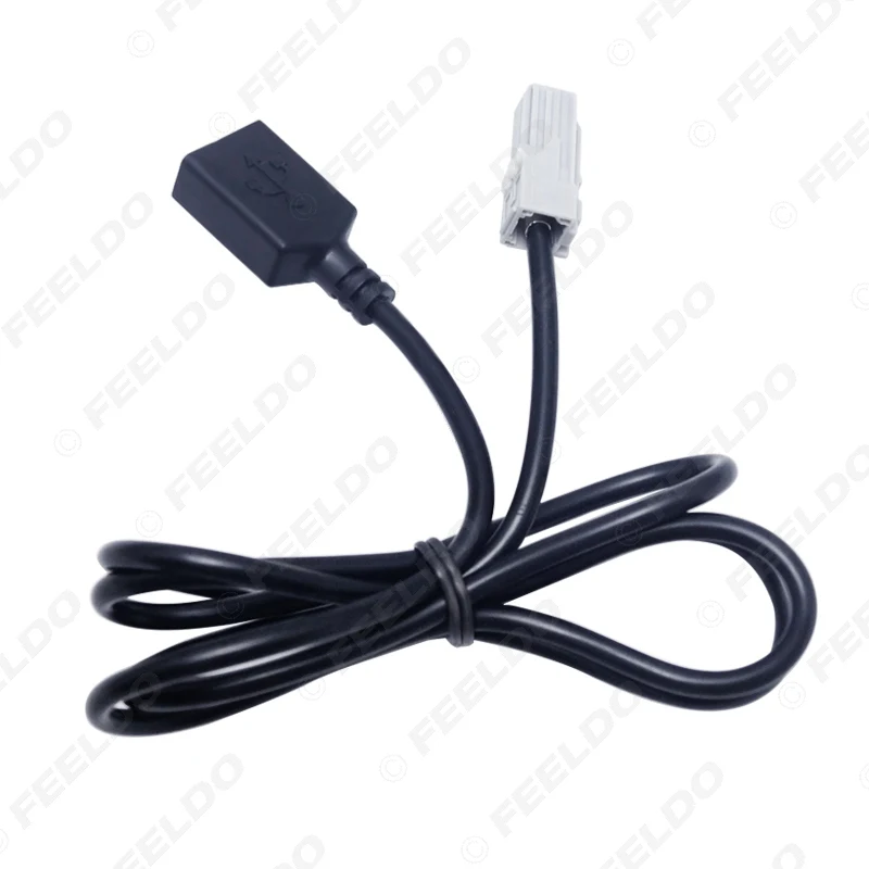 FEELDO 1 шт. Новое поступление USB AUX MP3 аудио вход кабель для Toyota Camry RAV4 Mazda CX 5/M2 CD плеер