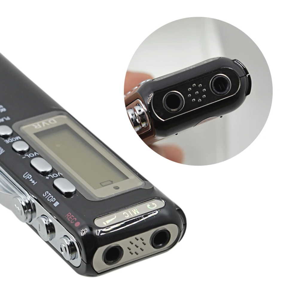 

MJTEK 200pcs MINI VOR Activated Audio Voice Recorder 8GB Rechargeable Voice digital Dictaphone + MP3 Player WAV Recording Pen