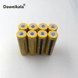 8 шт. daweikala 18650 3.7 В 9800 мАч Аккумулятор Li-Ion для светодиодный фонарик факел Batery litio аккумулятор + бесплатная доставка