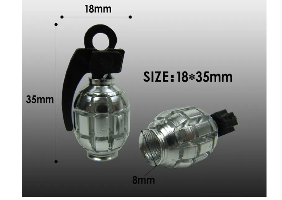 ZATOOTO(500 шт./лот) сплав ручной гранат шин Шредер клапан много цветов Американский клапан автомобильные аксессуары