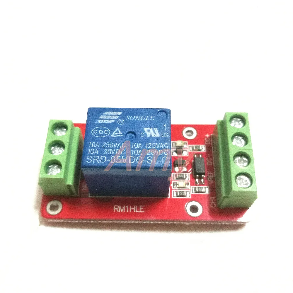 5pcs/lot 1 road relay module / opto isolation / high and low can be