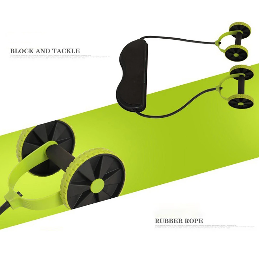 Новый оборудование для тренировки мышц домашнее оборудование для фитнеса двойной ролик для пресса мощность колеса Ab ролик тренажерный зал