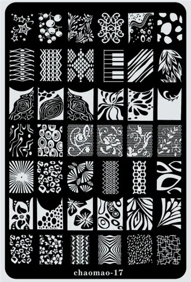 9 5x14 5 cm Nail Art Stamper Plate Гель лак Советы штамповка рисунок арт деко изображение
