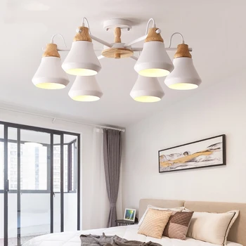 

modern Lustre Wooden ceiling Chandelier For Living Room kitchen LED chandelier Light Para Sala De Jantar hanging light fixtures