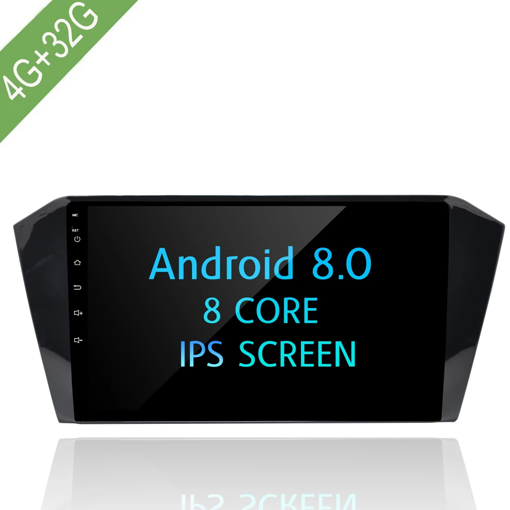 Perfect Android 8.0 Car Multimedia player 4G/32G Car DVD For VW/Volkswagen Magotan /Passat B8 10.1" 2G/32G touch screen car Radio GPS 0