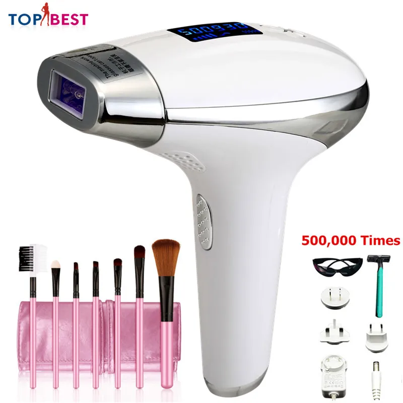 

2019 500,000 Flashs Hair Removal Epilator Electric IPL Laser Epilator Armpit Hair Bikini IPL Permanent Depilador System