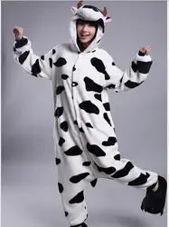 Мужские дамы корова Onesie взрослых животных Комбинезоны onsie комбинезон пижамы 318 s/m/L/XL