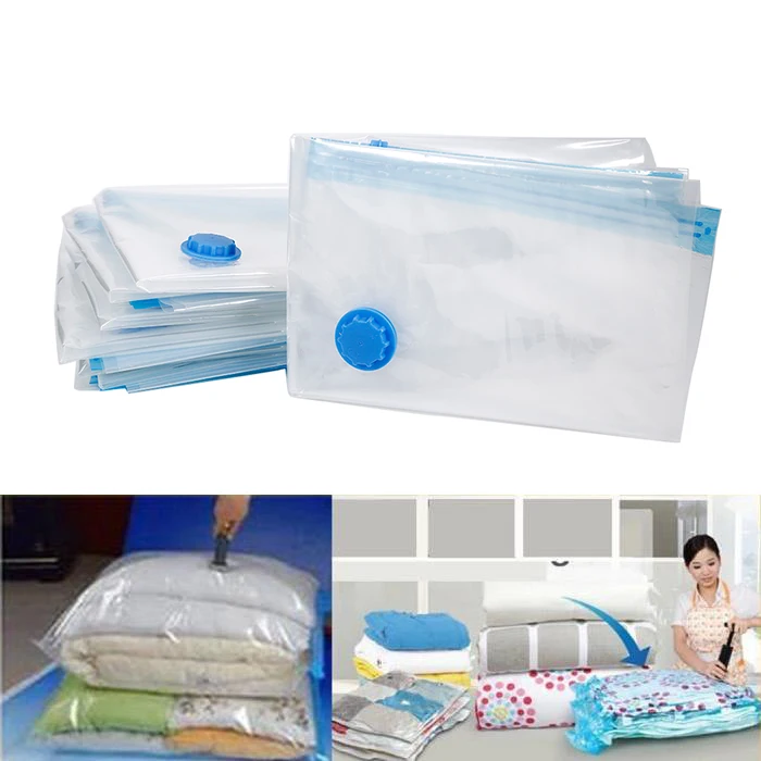 

Vacuum Bag Storage Home Organizer Transparent Border Foldable Clothes Organizer Seal Compressed Travel Saving Space Bags Package