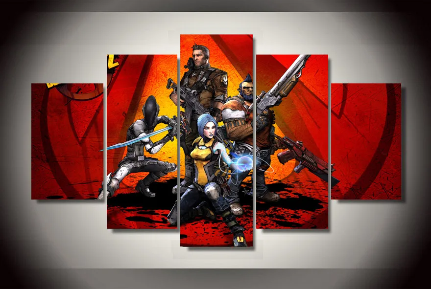 

Poster Borderlands Game cartoon figure Group pictures Living Room Wall Decoration Painting Modern Printed On Canvas