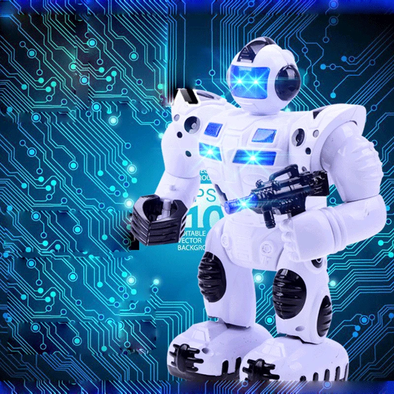 

Multifunctional Secret Agent Robot Singing Dancing Robot With Music Light Electronic Walking Toys Action Figures Gift for Kids