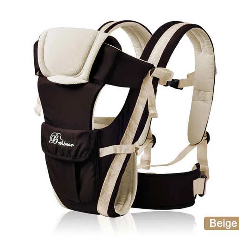 Beth Bear, от 0 до 30 месяцев, воздухопроницаемая, передняя сторона, детская переноска, 4 в 1, Удобный слинг для младенцев, рюкзак, сумка-кенгуру