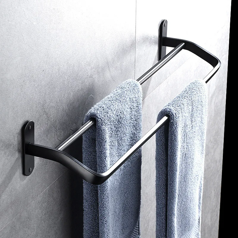 Европейская вешалка для полотенец штамповка полотенец бар алюминиевая вешалка для полотенец для ванной Аппаратные аксессуары
