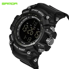 SANDA новые спортивные часы мужские уличные модные цифровые часы многофункциональные водонепроницаемые мужские кварцевые часы Relogio Masculino
