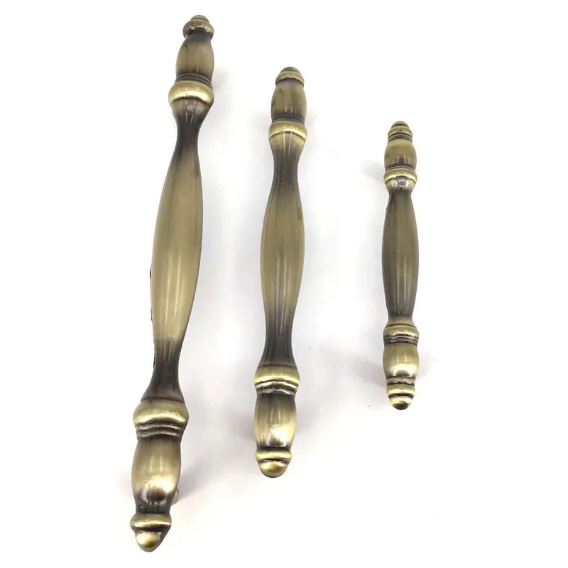 

1x vintage creative Bamboo furniture handle bronze dresser cabinet door handle antique drawer pull knob 64mm 96mm 128mm