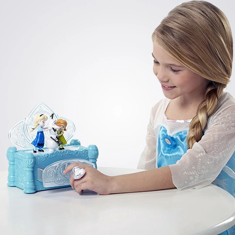 Disney Frozen музыкальная шкатулка принцесса Эльза Анна Олаф фигурки модель игрушки