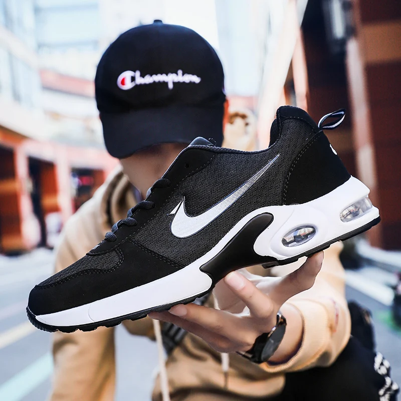 

Boys shoes sports leisure shoes students Air cushion shoes men casual shoes men vulcanize shoes sneaker Mesh surface male shoes