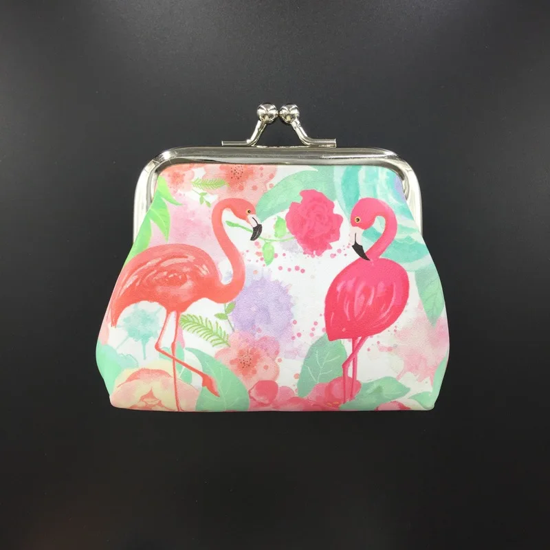 

Flamingo small Coin Bag wallet Coin Purse Wallet cartoon Women student cute