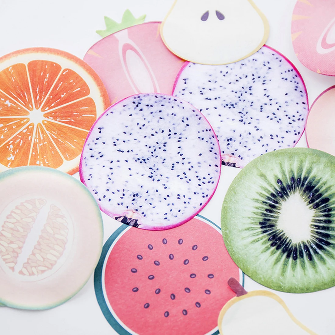

FangNymph Cute 30Sheets Fresh Fruit Memo Pad Sticky Notes Memo Notepad Bookmark Paper Sticker Kids Students School Office Supply