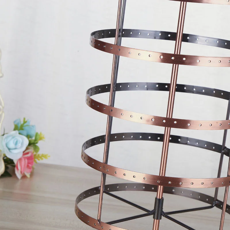  Free Shipping New 288 Holes Bronze Earrings Ear Studs Jewelry Display Rack Metal Stand Holder Showc