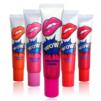 

6 Pcs/set Romantic Long Lasting Lip Gloss Peel Off Lipstick Waterproof Lip Tint Makeup Lip Gloss LEARNEVER M02171