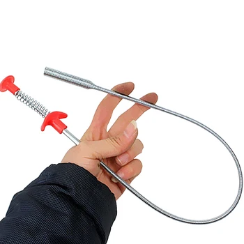 4 Claw 60cm Long Reach Flexible Pick Up Tool Spring Grip Narrow Bend Curve Grabber For Picking Up Nuts And Bolts led magnetic telescopic pick up tool neodymium imanes mini led pick up magnet for picking nuts bolts metal screw screwdriver