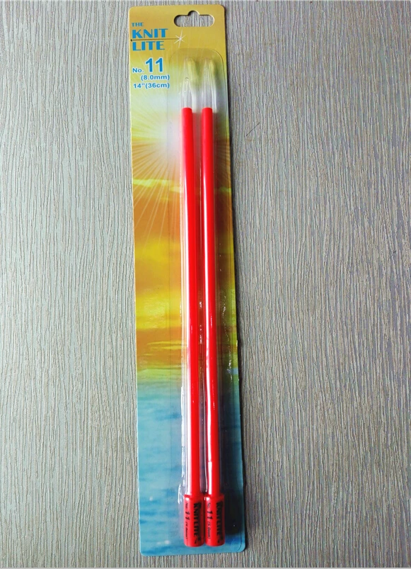 33cm size 8.0 New Double Pointed Knitting Needles Carbonized pc Craft