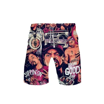 

Rapper B.I.G BIGGIE 3D Print Board Shorts Men Spring Summer Casual Fashion Harajuku Sport Shorts Knee Length Hot Sale