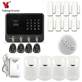 

YobangSecurity Android IOS GSM Wireless WiFi Home Alarm System Russian Spanish French Swedish Dutch with Gas Leakage Detector