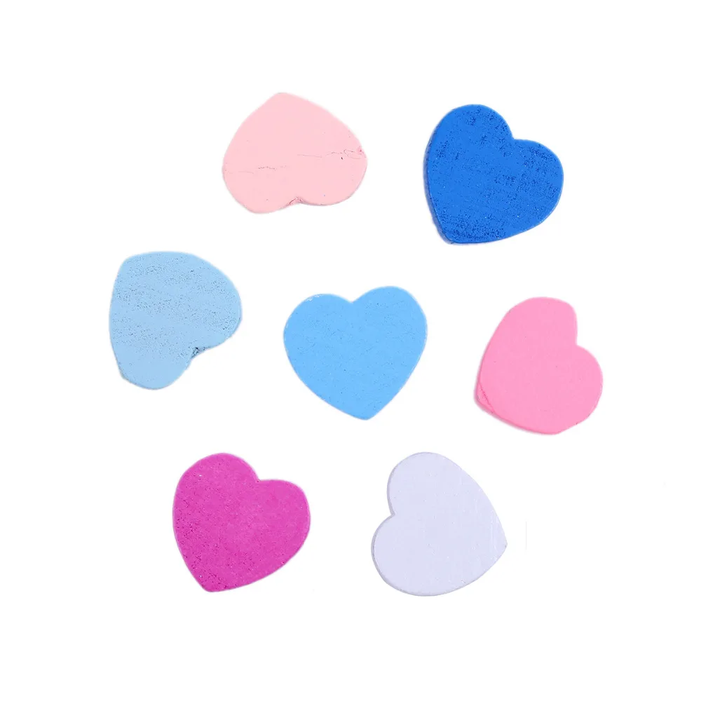 DoreenBeads Multicolor Wood Spacer Beads Heart Pattern At Random DIY Findings 18mm x 17mm( 5/8&quot) Hole: Approx 2.1mm 100 PCs | Украшения
