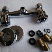 Хромированный очень качественный латунный материал смесительный клапан для холодной и горячей воды, регулирующий использование в ванной комнате